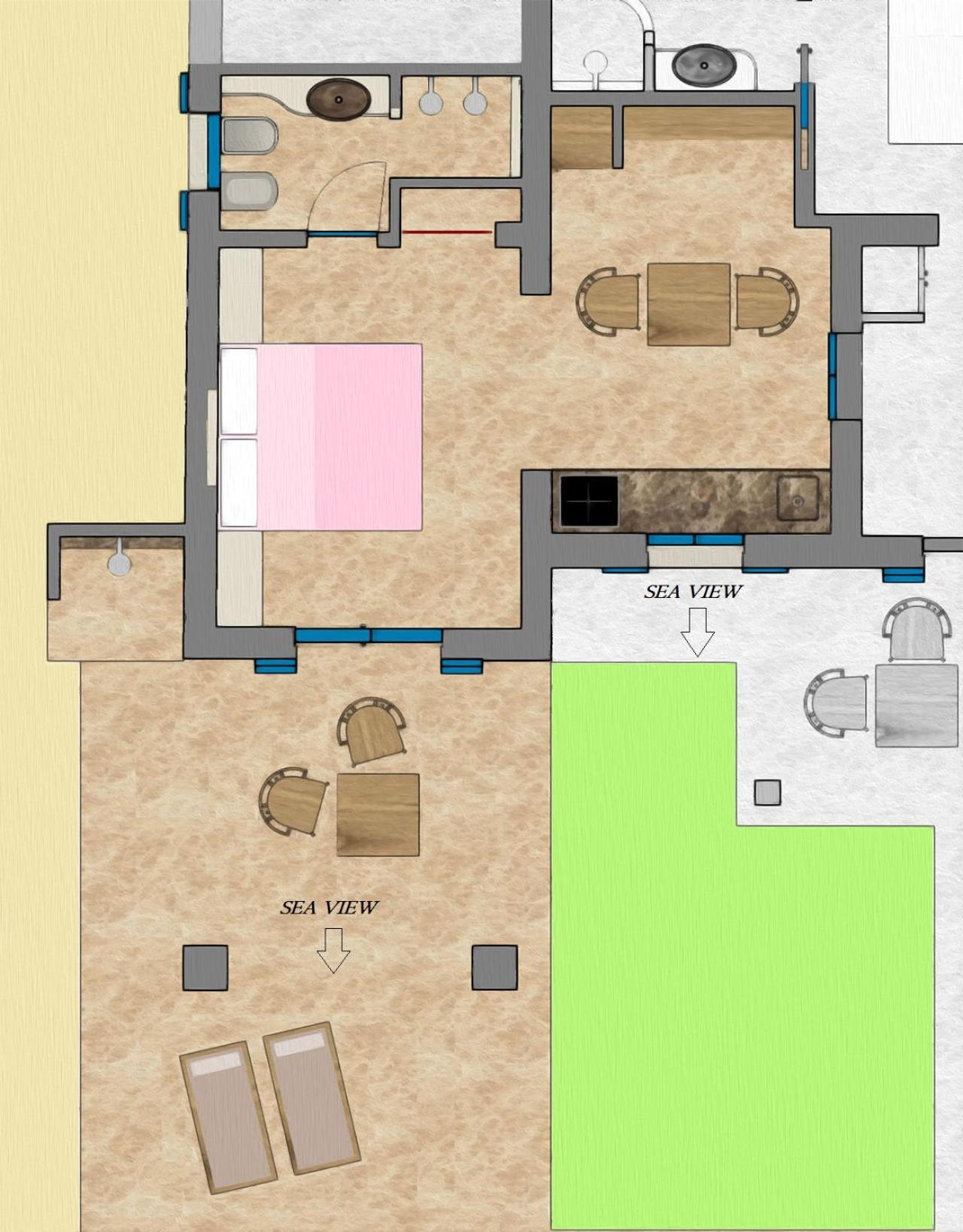Tilos Villa Livádia Szoba fotó